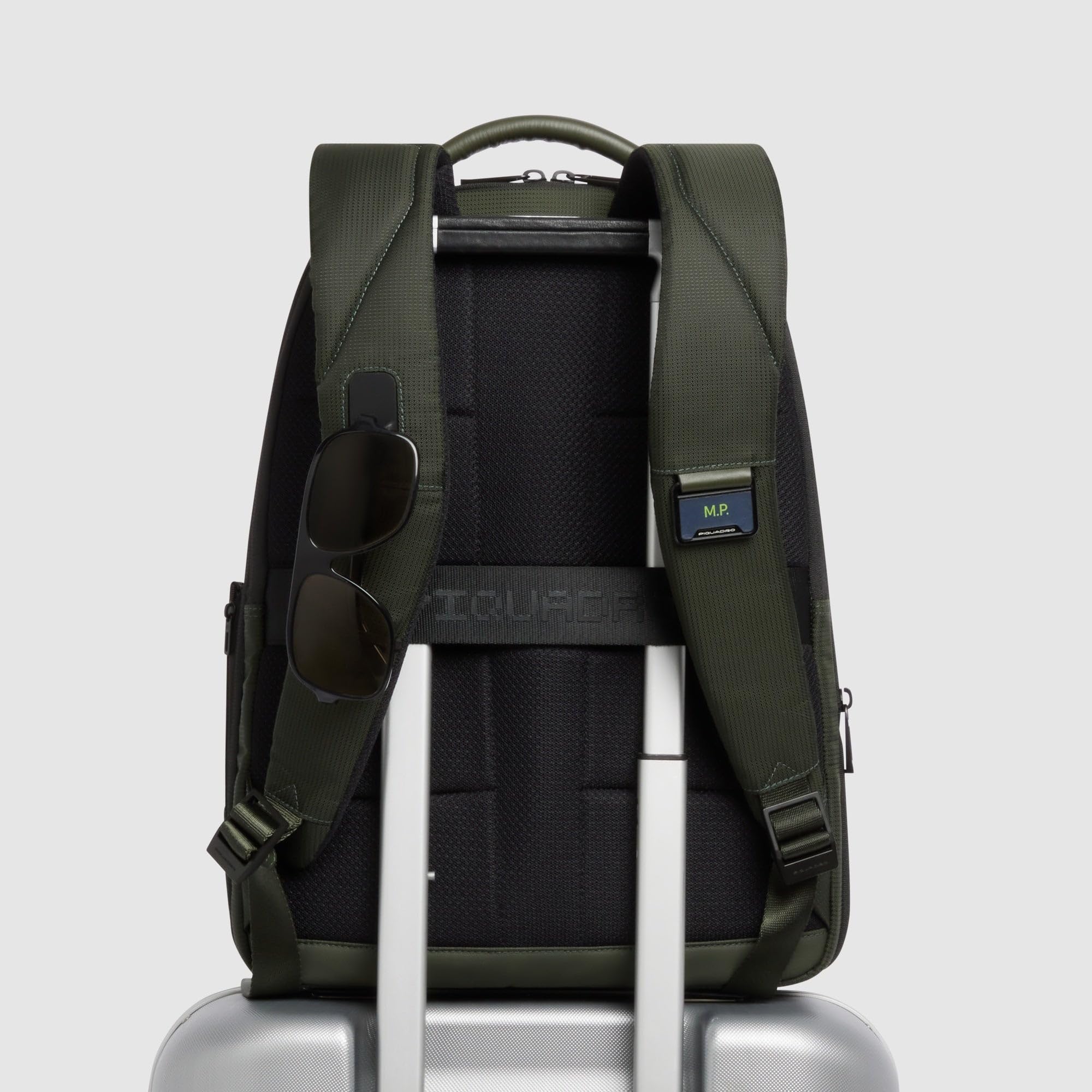 PIQUADRO - Zaino Porta PC 14" con Porte USB e USB Type C - Uomo - Verde