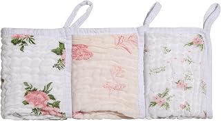 Paninho de Boca Soft Bamboo Mami C/Prendedor de Chupeta para Bebê 25cm X 25cm Contém 03 Unidades