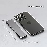 Vista 14 de Satechi Adaptador multipuerto USB C Hub 7 en 1 Pro Slim, USB C Dongle, carga de 100 W, HDMI 4K, USB 4, USB 3.2 Gen 2, lector de tarjetas SD/Micro