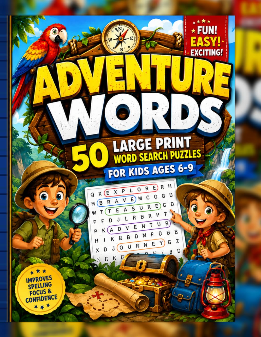 Adventure Words: Fun and Easy Adventure-Themed Word Searches for Young Explorers