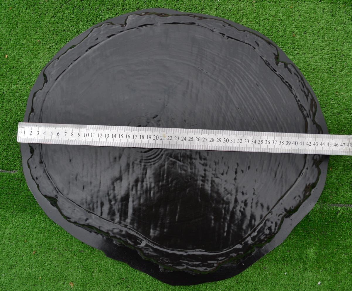 SvitMolds Set of 2 Stepping Stone Log Slab Mold Concrete Cement Mould for Garden Path#S12