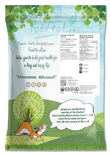 Miniatura 2 de Semillas orgánicas de Kaniwa, 10 libras, grano Canihua sin OMG, Kosher, crudo, vegano, germinable, a granel, rico en proteínas, fibra dietética,