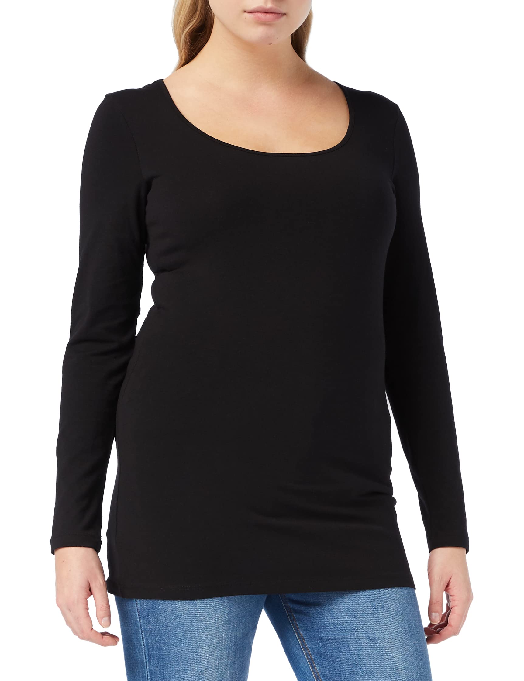 VERO MODAWomen's Vmmaxi My Ls Soft Long U-neck Noos Long Sleeve Top (pack of 1)