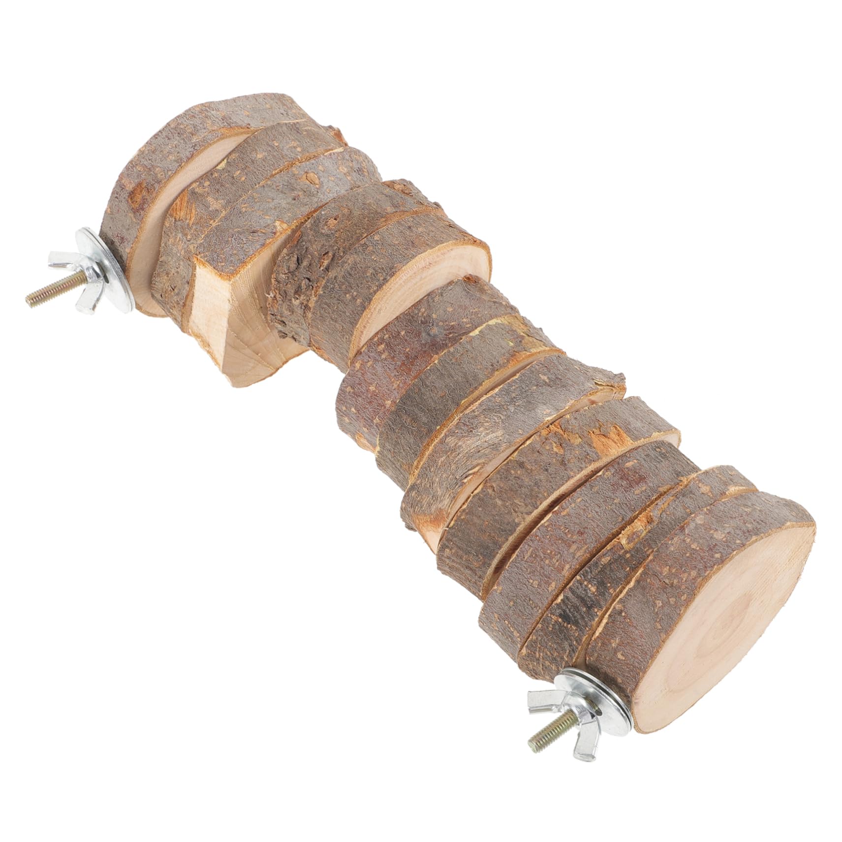 ibasenice Bird Ladder Climbing for Parrots and Hamsters Natural Play Stand Rungs Approximately Engaging Exercise Platform for Pets and Birds