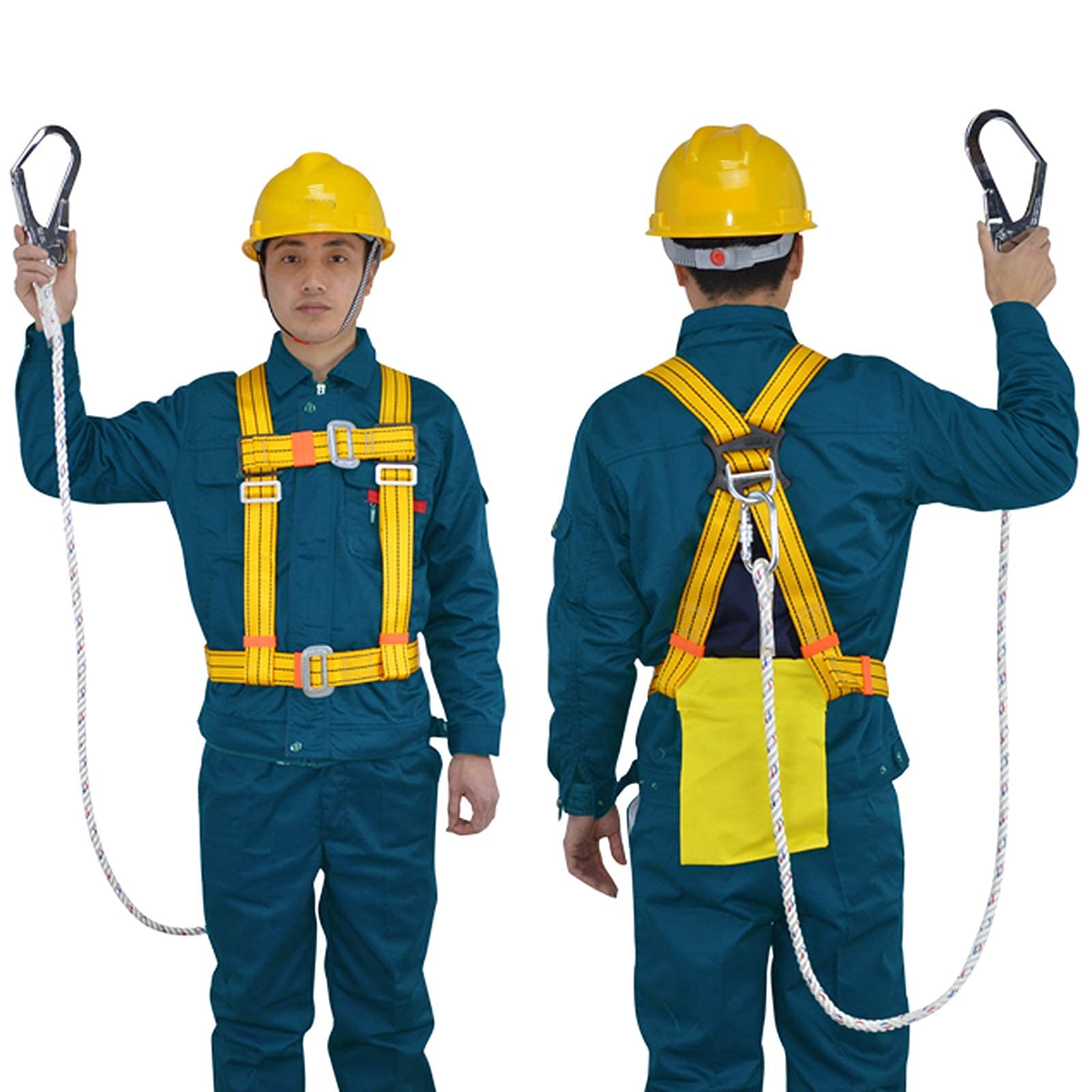 SwaYve Arnés de Seguridad Anticaídas, Arnés de Escalada de Medio Cuerpo, Arnés Anticaídas, Arnés de Protección Contra Caídas, Kits de Arnés de Seguridad/Big Hook