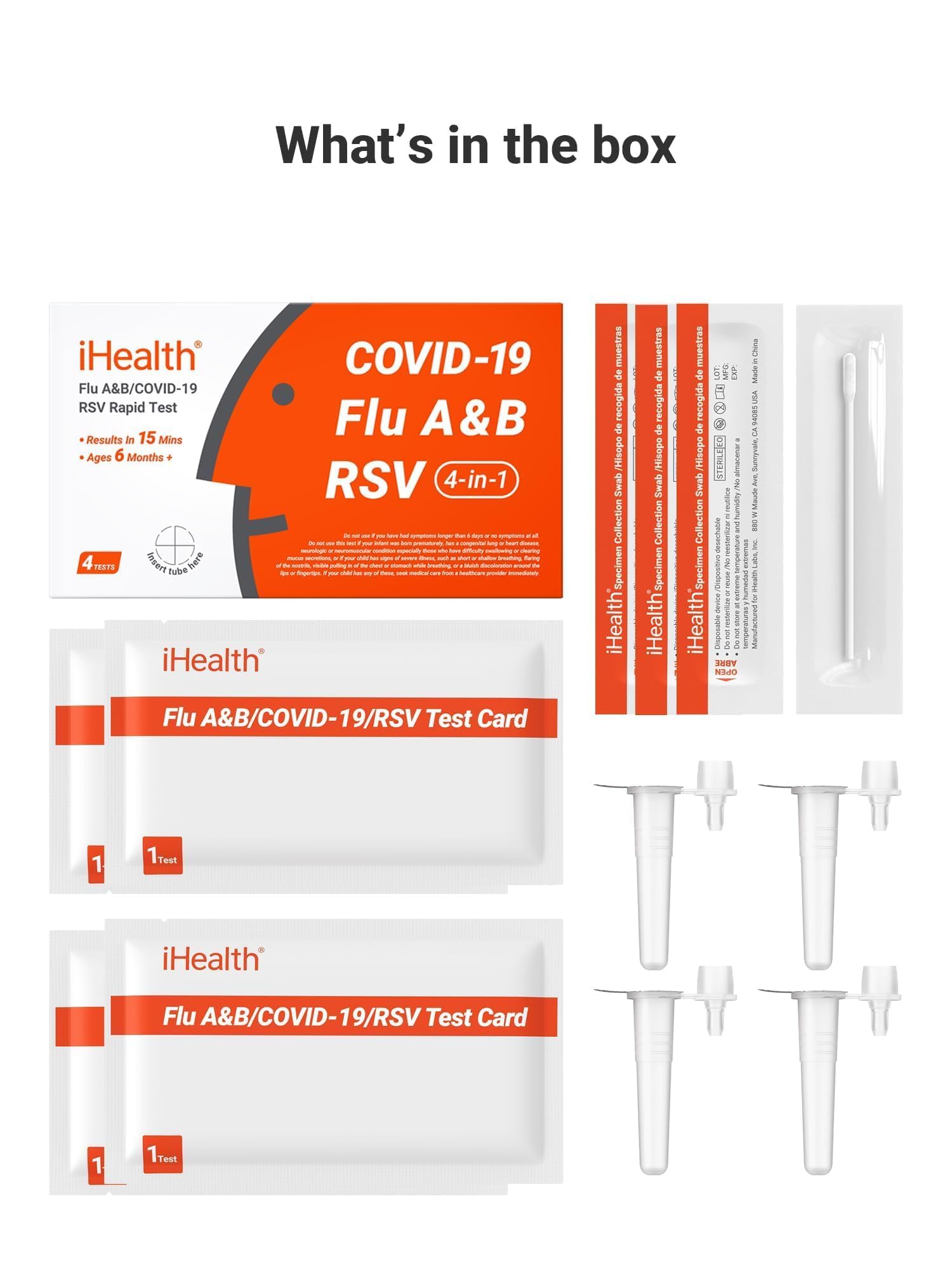 iHealth 4-in-1 COVID, Flu & RSV Test - Fast Results -7 iHealth 4-in-1 COVID, Flu & RSV Test - Fast Results -7