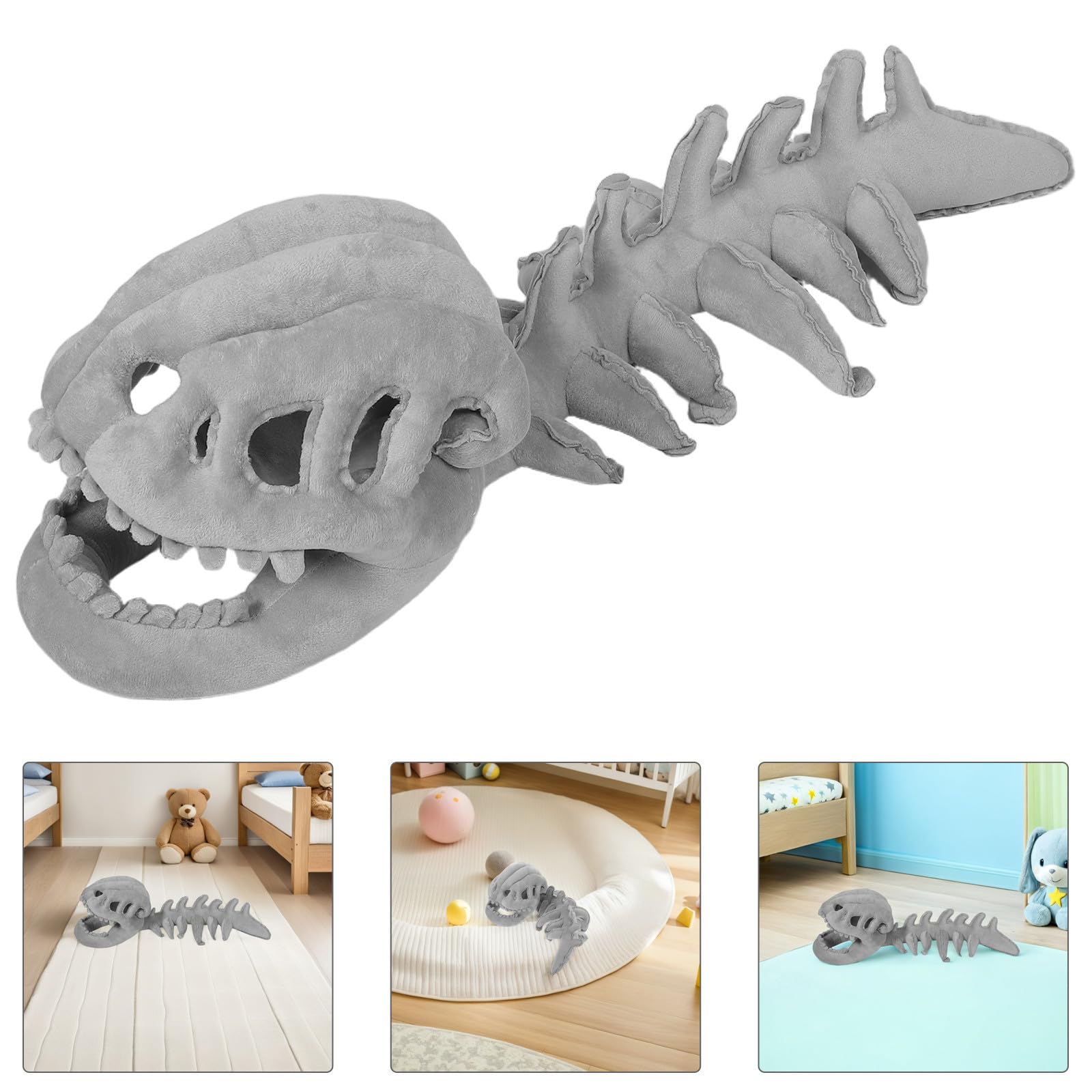 DOITOOL Sombrero de Esqueleto de Dinosaurio Infantil 75cm de Felpa y