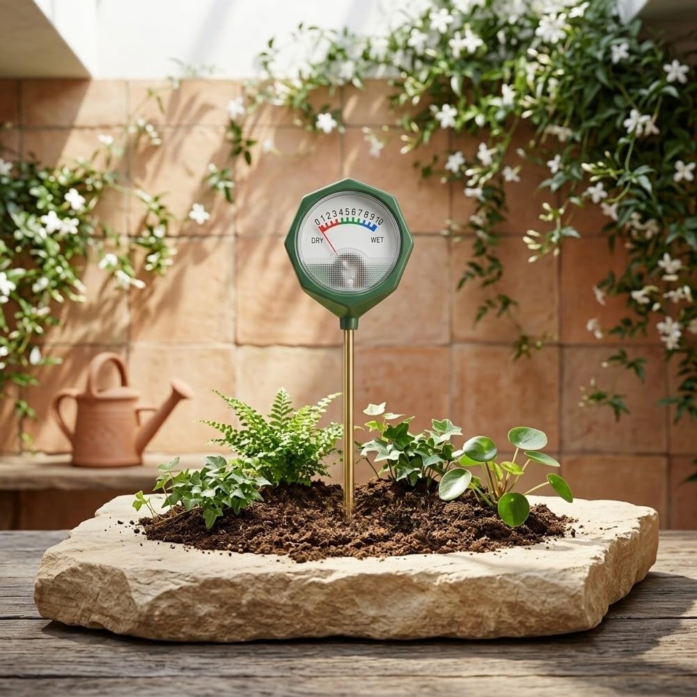 Medidor de Humedad del Suelo 22.5cm para preciso sin Baterías