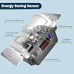 TOPGREENER in-Wall PIR Motion Sensor Light Switch, Occupancy Sensor Switch, On/Off Override, 4A, 500W, Single Pole, Neutral Wire Required, TSOS5-W, White, 2 Pack