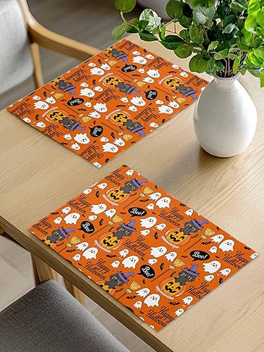 Vista 287 de Juego de 6 manteles individuales rojos para el día de San Valentín, diseño de corazón de San Valentín, resistentes al calor, lavables, manteles