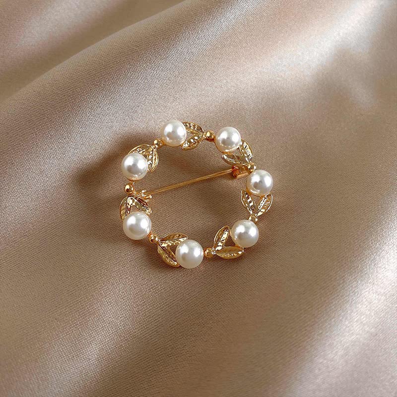 Broche Barroco Vintage De Perlas Cruzadas Para Mujer - Estilo Retro Lujoso Para Corsé O Vestido