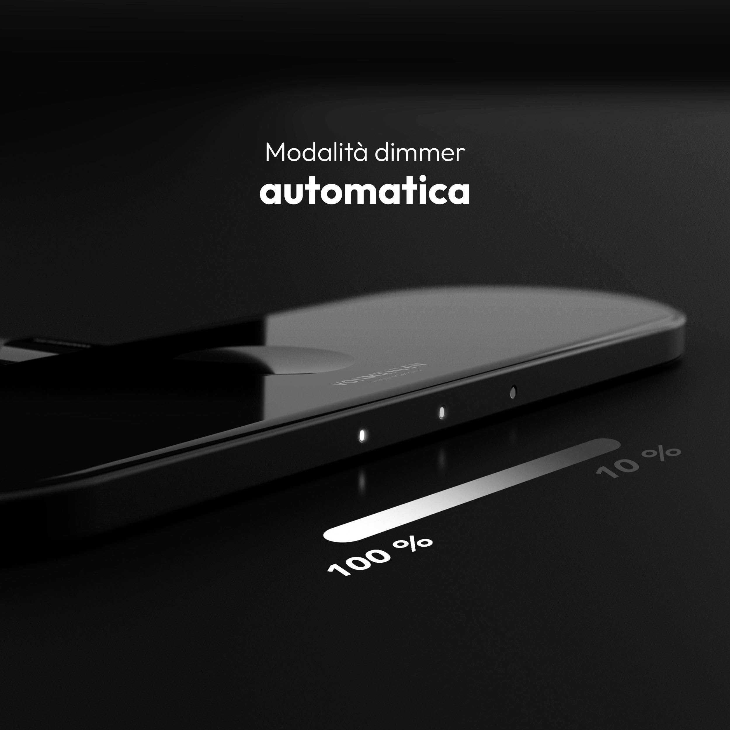 Vonmählen Aura Home - Stazione di Ricarica Wireless 3-in-1, Compatibile con MagSafe, Ricarica Rapida fino a 15W, Design Elegante e Moderno - Nero
