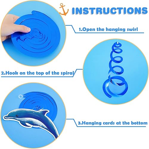 Miniatura 19 de Remolino colgante para fiesta de dinosaurios para niñas, 20 piezas, decoraciones de fiesta de cumpleaños de dinosaurios para niños, baby shower