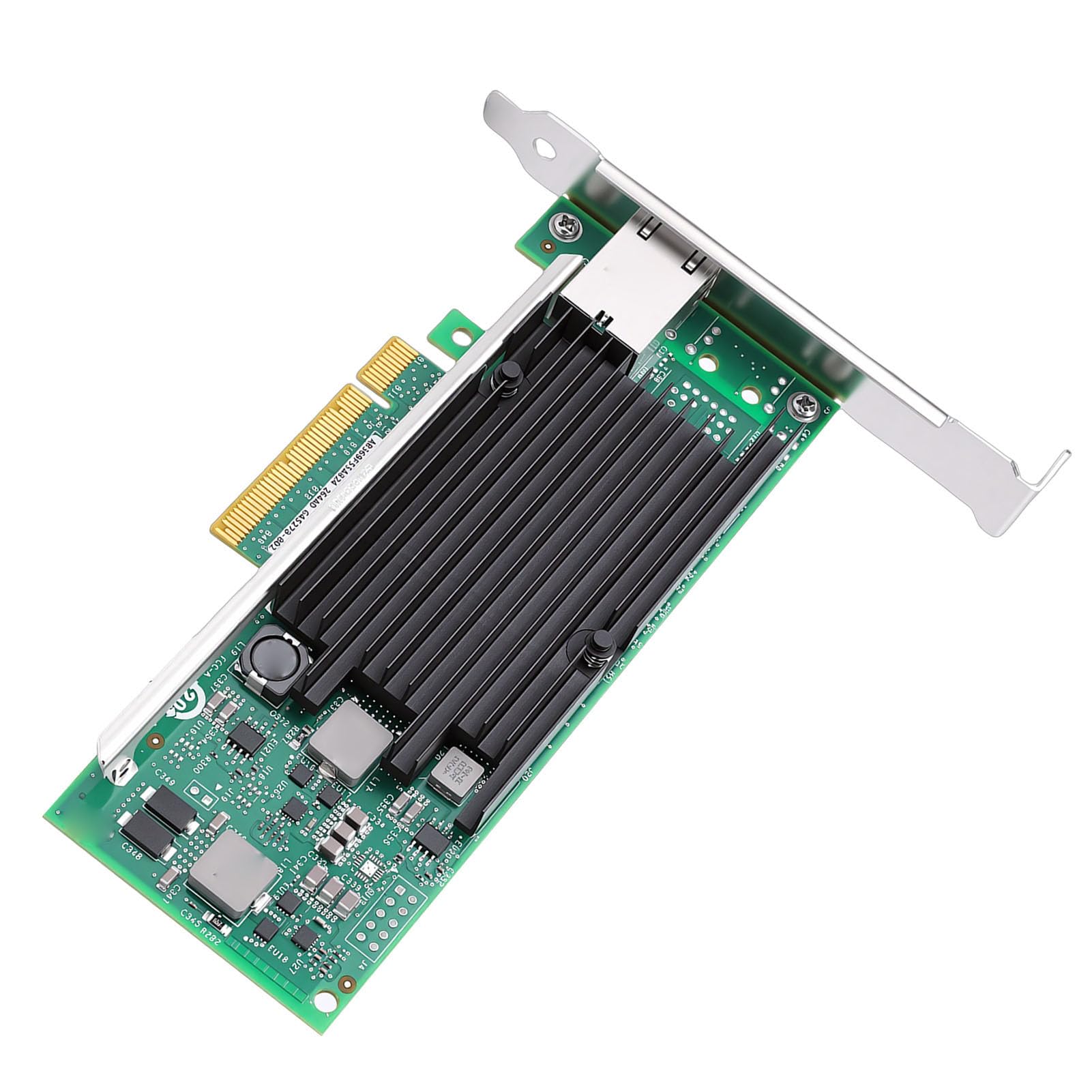 Scheda di Rete PCIE da 10 Gb Porta RJ45 Singola X540-T1, Adattatore Ethernet PCI Express 2.0 X8, Supporto 100 MbE 1 GbE 10 GbE per Server