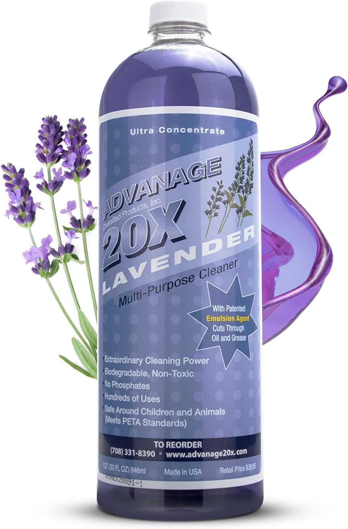 All Purpose Cleaner Concentrate - Advanage 20X The Wonder Cleaner Lavender fo...