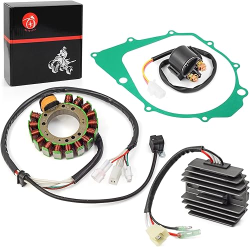 Miniatura 3 de Relé de estator y regulador con junta compatible con Yamaha Warrior 350 YFM350 1996 1997 1998 1999 2000 2001 3HN-85510-10-00 3GD-15451-00-00