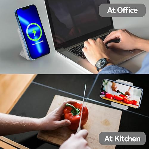 Miniatura 7 de LVFAN Cargador portátil inalámbrico magnético cargador portátil de 10000 mAh cargador inalámbrico de 15 W carga rápida inalámbrica PD de 22 W USB-C