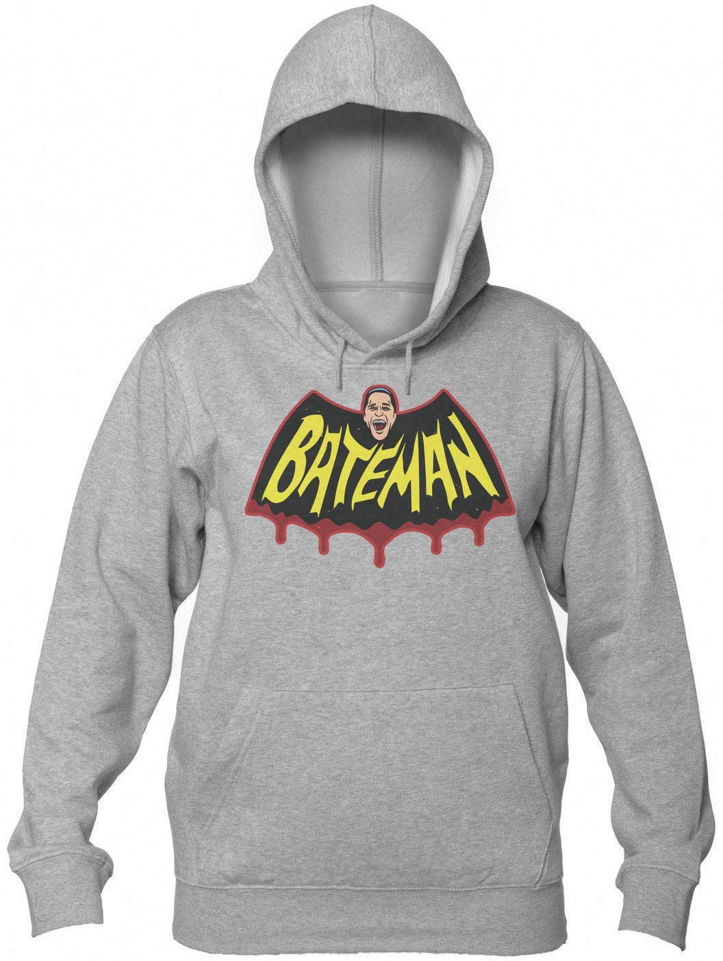 Character Artwork with Dark Wings Women's Hooded Sweatshirt Extra Large Gray