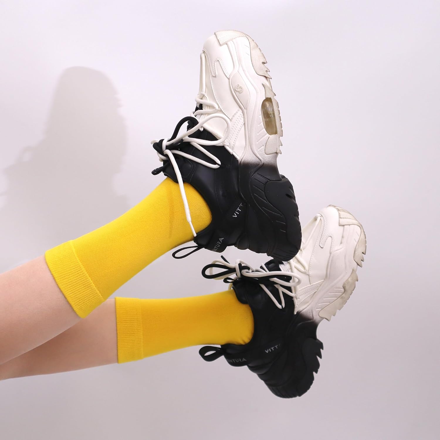 4-Pack Combed Cotton Viscose Kids Casual Socks Cool Crew Fashion Neon & Solid Colors Dress Socks Elastic Fit for Girls Boys - Image 6