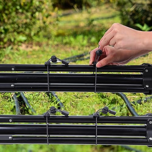 Miniatura 5 de 10 Pcs Backpack Hiking Stick Holders, Adjustable & Reflective Elastic Rope Lanyard, Hiking Trekking Pole Backpack Bungee Straps for Trekking,