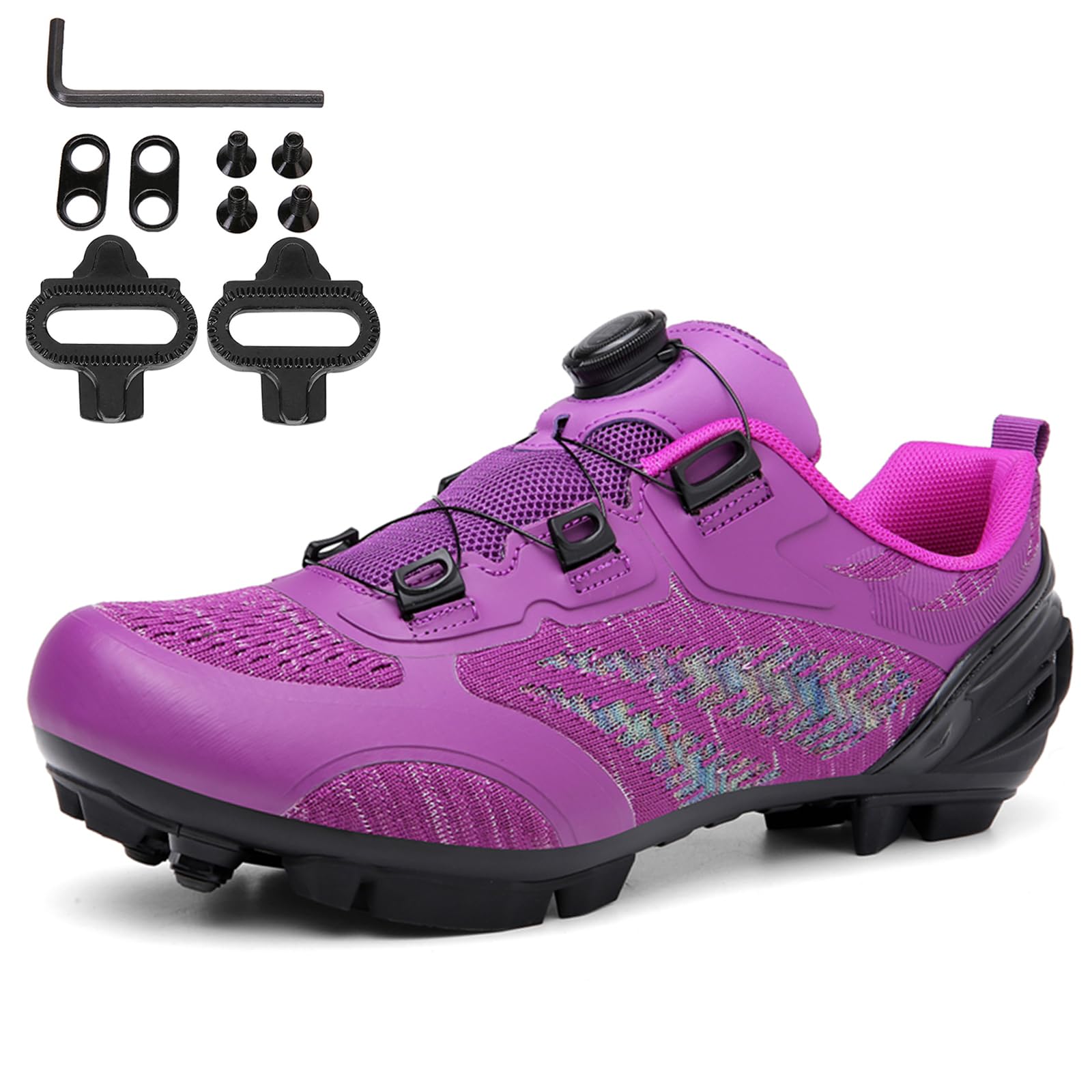 Zapatillas de ciclismo MTB mujer NGARY con calas de senderismo exterior para pedales SPD 7