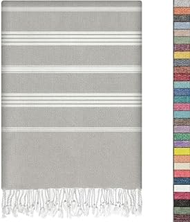 EPHESUS TOWELS Türkisches Strandtuch, türkische Baumwolle, 99,1 x 180,3 cm, übergroß, türkisches Handtuch für Strand, Bad, Pool, Fitnessstudio, Yoga, vorgewaschen, leicht, schnell trocknend (Sultan, 1