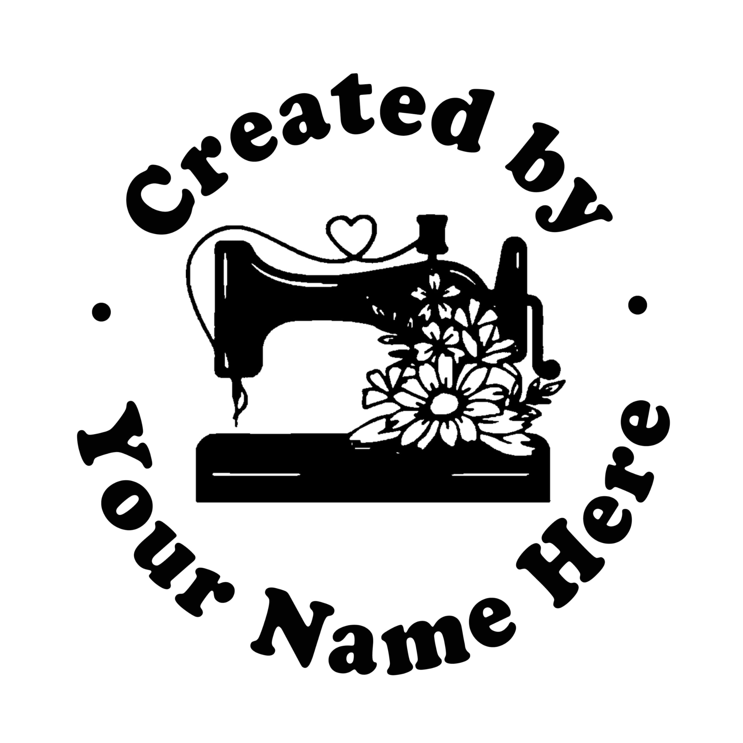 Custom Rubber Stamp - Heart Bear Dog Paw Business Name Stamp, 42mm With Free Ink, RFS-A553 - View #4
