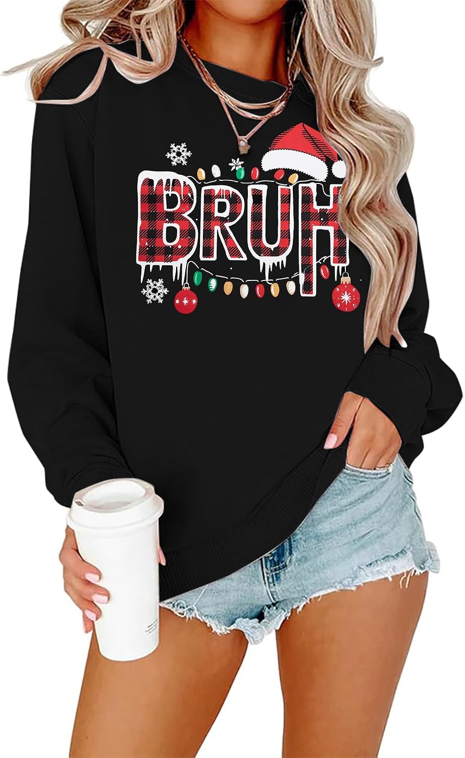 FLOYU Women's Christmas Jesus Pullover - The Reason for The Season Sweatshirt - Christian Clothes