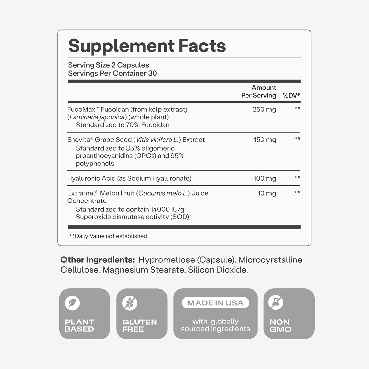 Humann Cardiovascular Health Daily, 4-in-1 Vascular & Blood Pressure Support, Grape Seed Extract & Hyaluronic Acid Circulation Supplement, Plant-Based Non-GMO, 60 Capsules - Image 9