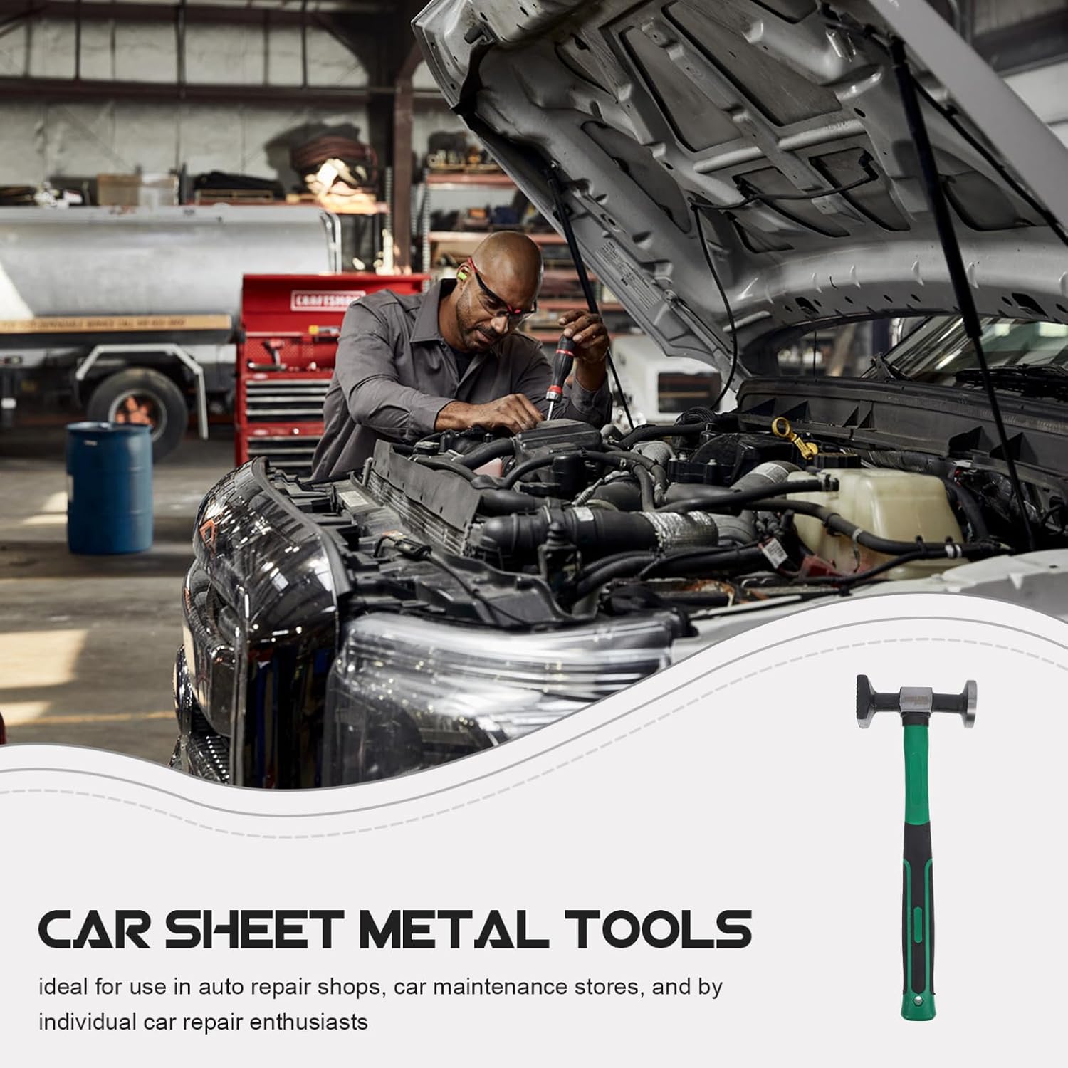 ARTIBETTER Auto Body Hammer Tool Ergonomic Design for Precision for and Auto Repair Hammer for