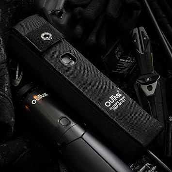 outask TD1 Lantern Accessories Telescopic Camping Light Case,Outdoor Camping Lantern Bag Portable Camping Gear Storage Box (Black)