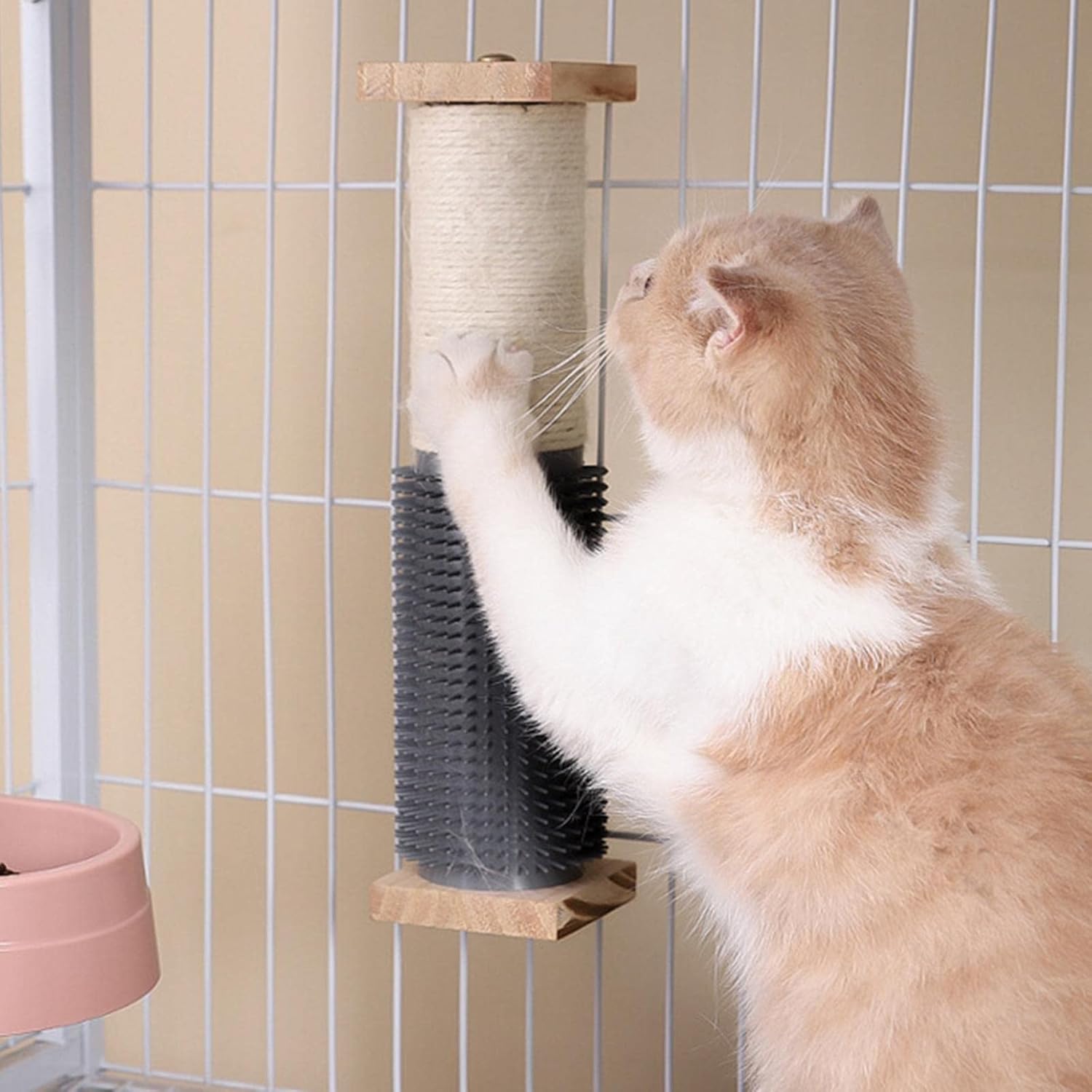 review Cat Scratching Post Replacement Sisal Post Climbing Grind Paws Carpets Protective Scratch Post Kittens for Play Toys Pet Accessories, Black