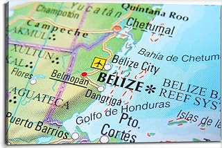 Canvas Wall Art for Living Room Bedroom Belize Big Large Wall Art Decor Framed Painting Wall Pictures Prints Artwork 24x32in
