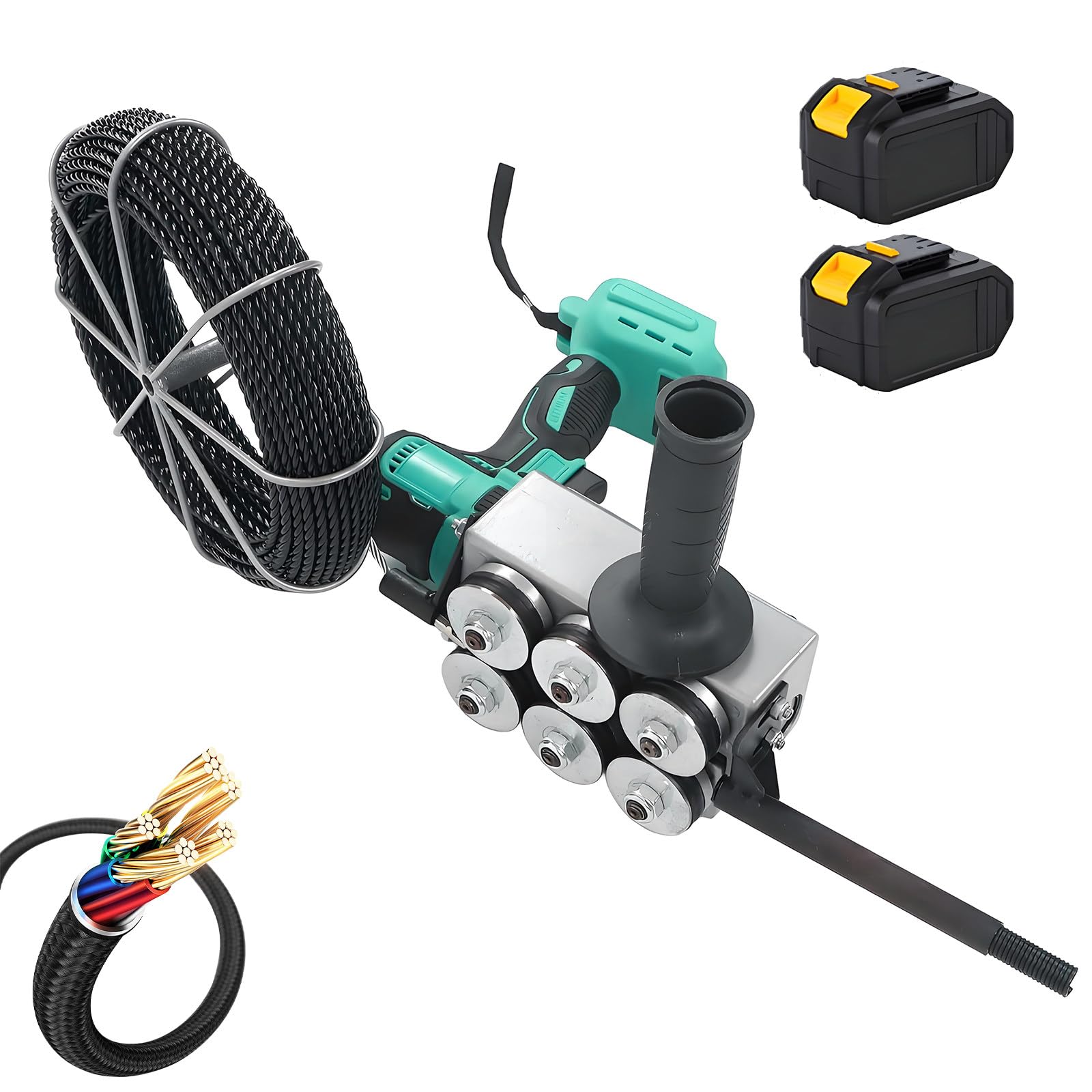 Extractor de cables para enhebrar pared en trabajos de cableado residencial