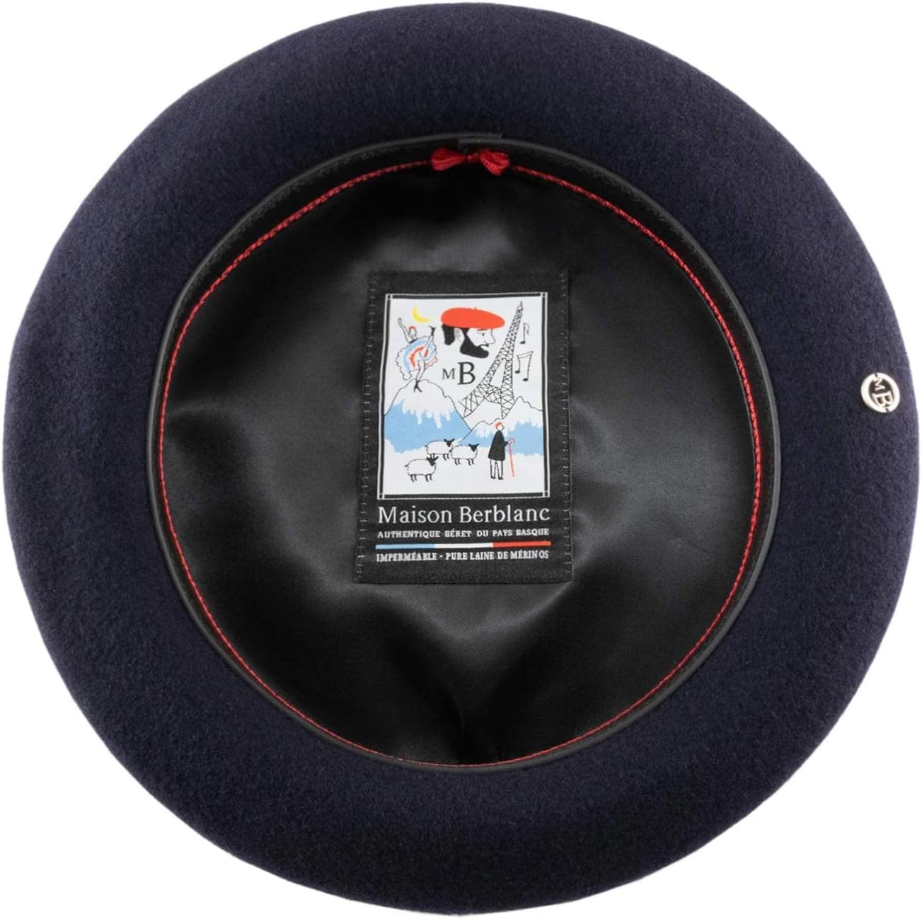 Le Chic Basque Beret, Authentic French Beret, Fine Felted Wool, Naturally Water Repellent