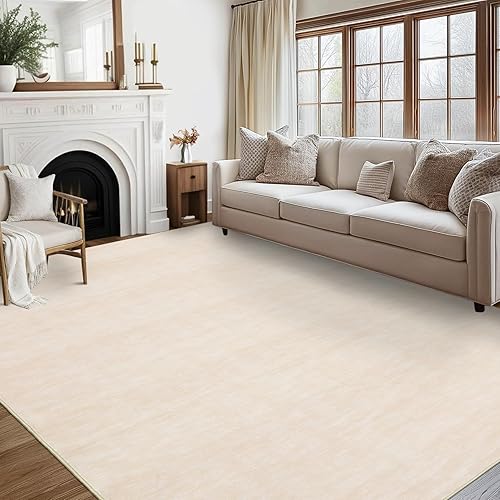 Miniatura 106 de Alfombra lavable contemporánea de 5 x 7 pies, alfombra de área grande para dormitorio, alfombra moderna, antideslizante, resistente a las manchas