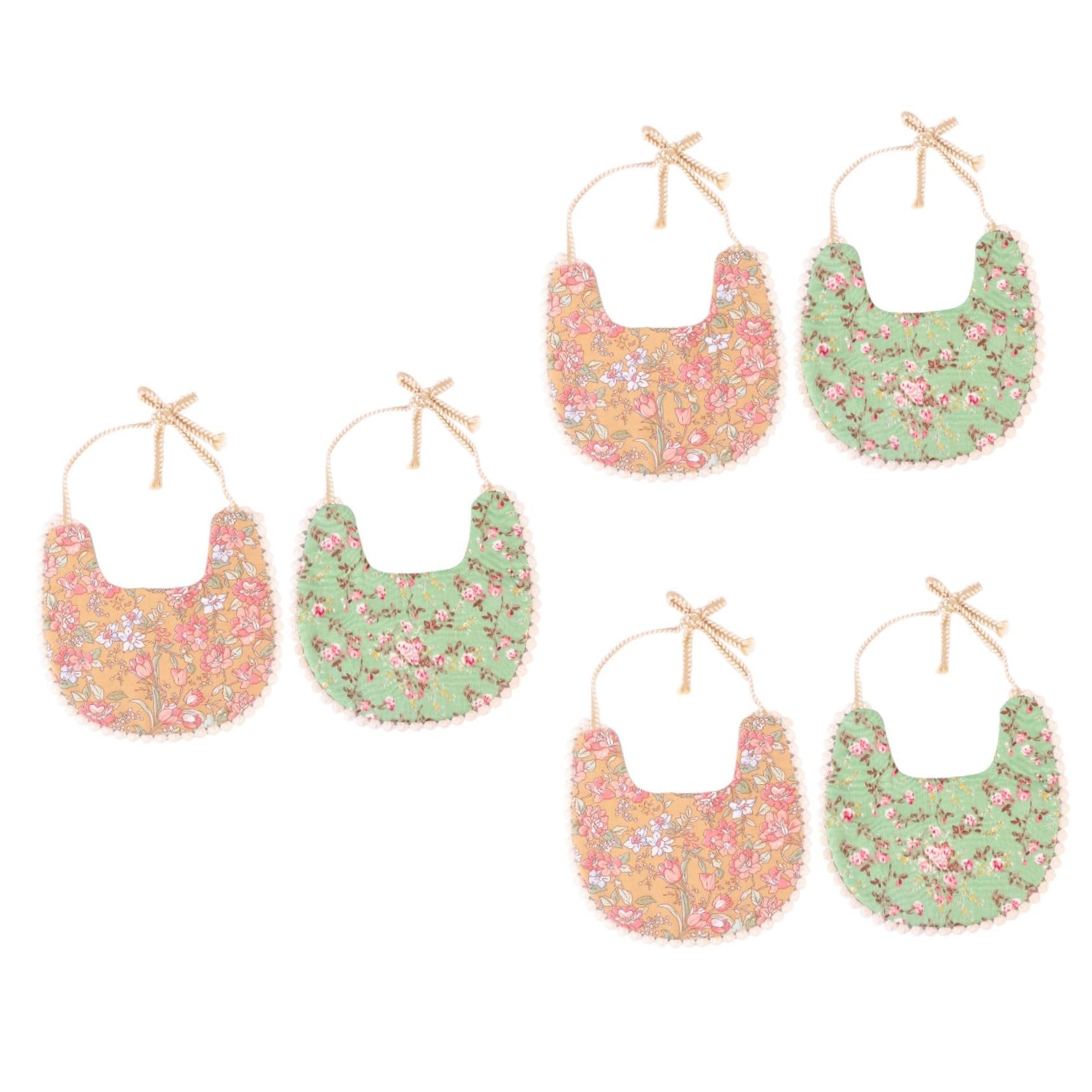UPKOCH 6 Pièces Bavoirs Double Couche Bavoir Salive Serviette Unisexe Lavable