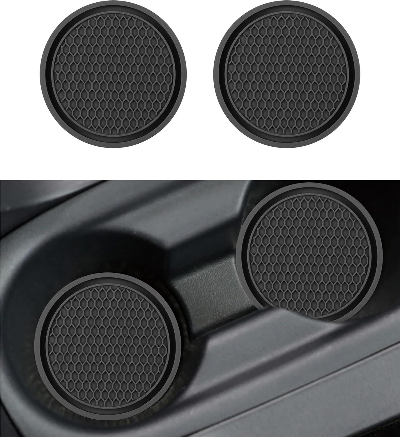 Qwhzhichiwylfa Normal 2 Pcs Car Cup Coasters For Dacia Duster I | 2010-2017