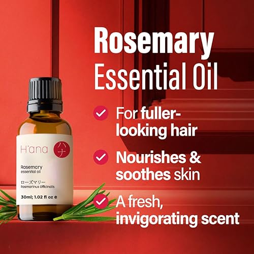 Miniatura 4 de Aceite de romero para el crecimiento del cabello y aceite de menta para el crecimiento del cabello, juego de aceites esenciales 100% puros de grado