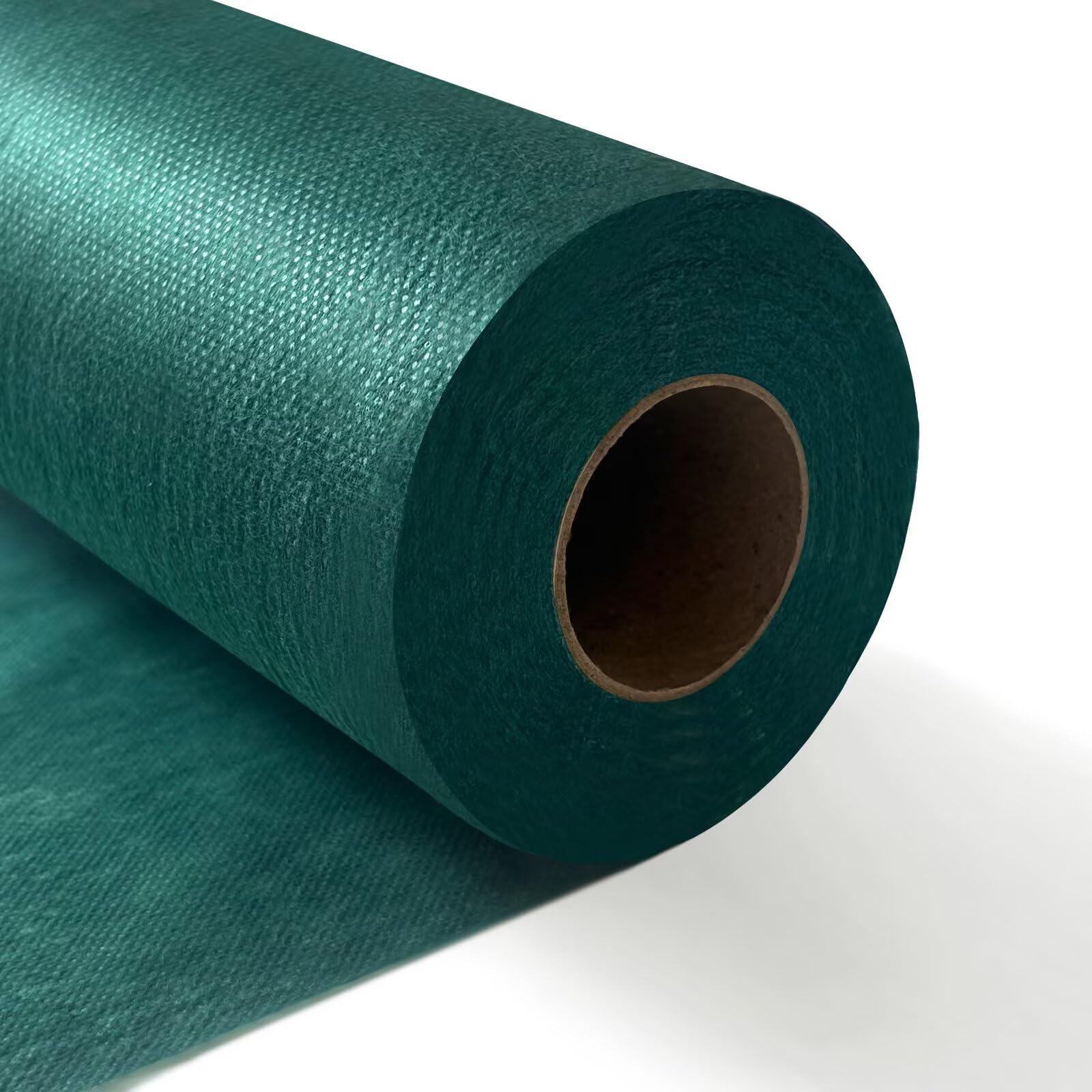 Longing Home Tischläufer, Tischband, 0.3 × 25M, 30g/㎡, Dunkelgrün, Einweg Vlies Stoffähnlich Tischdecke Rolle, Hochzeit, Geburtstag, Party, Dekoration