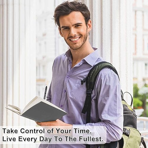 Miniatura 7 de Agenda sin fecha, kit de agenda académica mensual y semanal 2025, cuaderno diario feela A5 para estudiantes, suministros escolares con resaltadores,