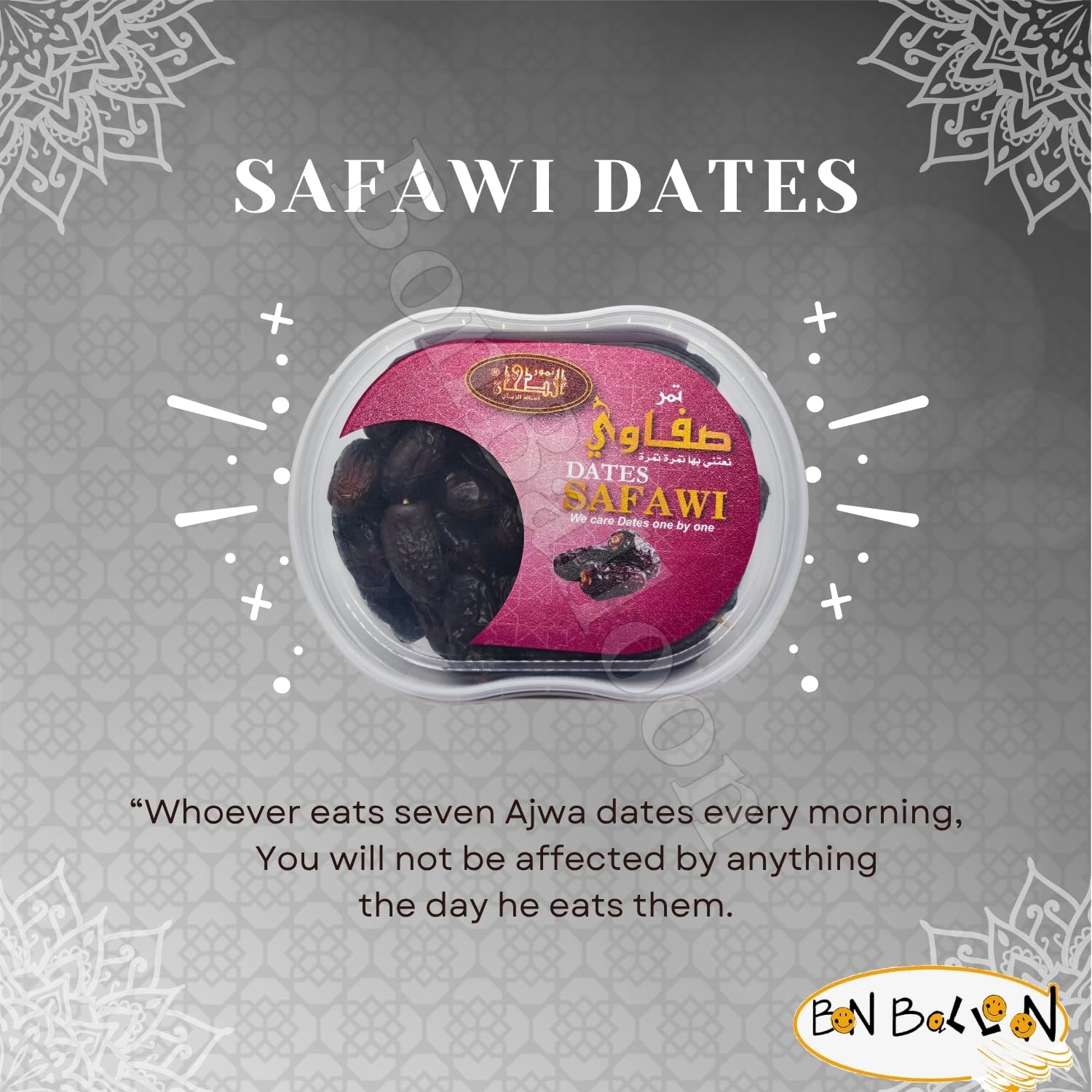 Safawi Dates Premium Palm Natural Palms Delicious Sweet Taste Uncompressed Half Dry Tamar Tamr Tamaar Fresh Arab Egypt Ramadan kosher No Gmo Halal (1 Pack = 12.70 oz / 360 gm) الطحان تمر صفاوي حلال