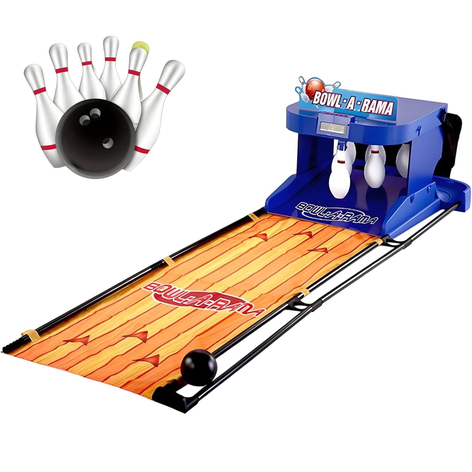 Piste da Bowling per Casa, Funzione di Reset Automatico, Dotata di Tabellone Elettronico A LED Ed Effetti Sonori Simulati, Bowling Indoor Adatto A Bambini E Adulti 2/3.5m 2m