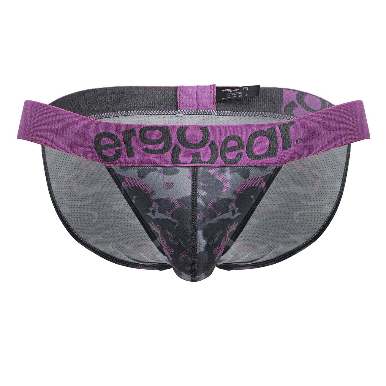 ErgoWear Underwear, MAX SE Camo Bikini Brief, Camo Grey/Pink, Men's Size S, Pack of 1