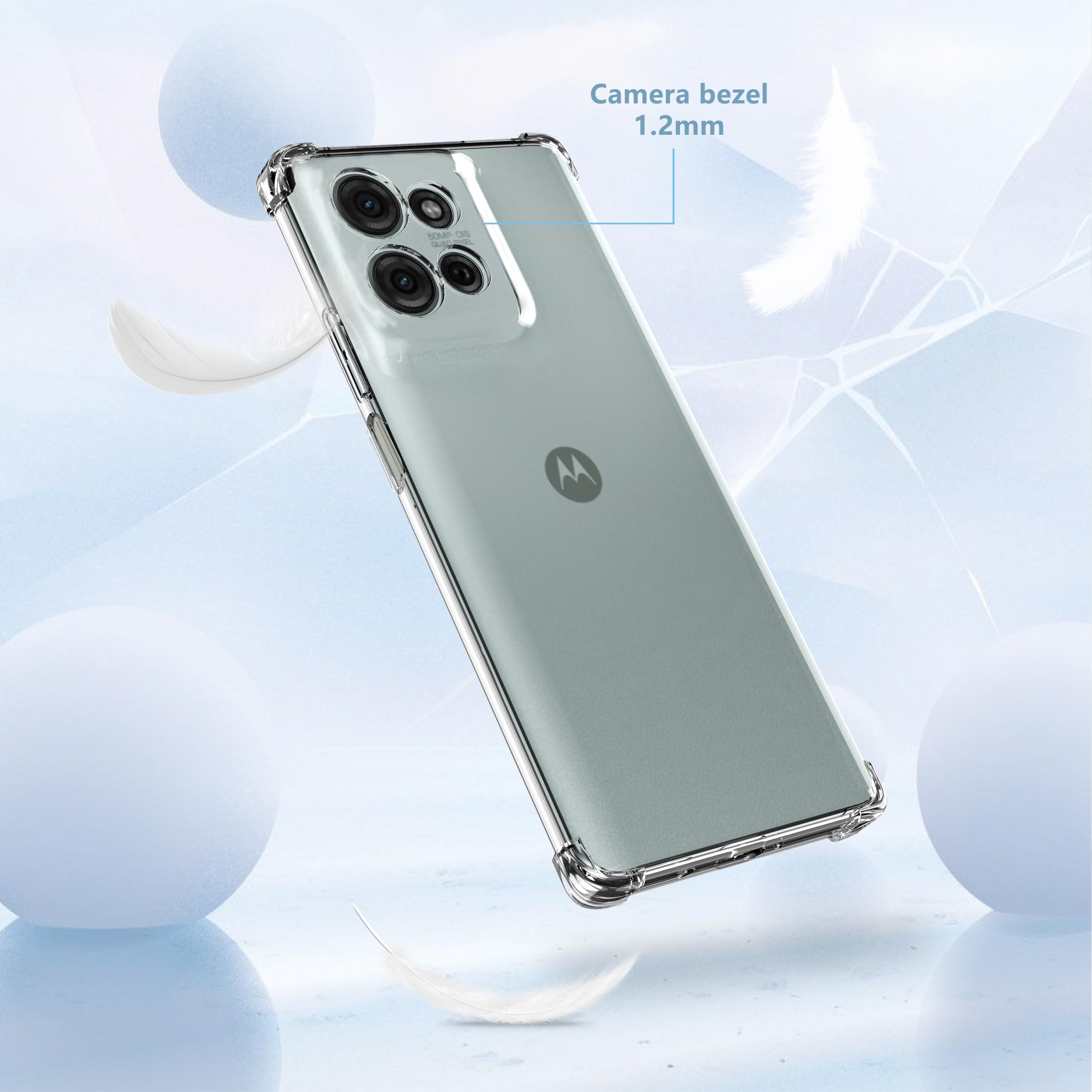 Ivoler Handyhülle Für Motorola Moto G35 – Klar Und Stoßfest