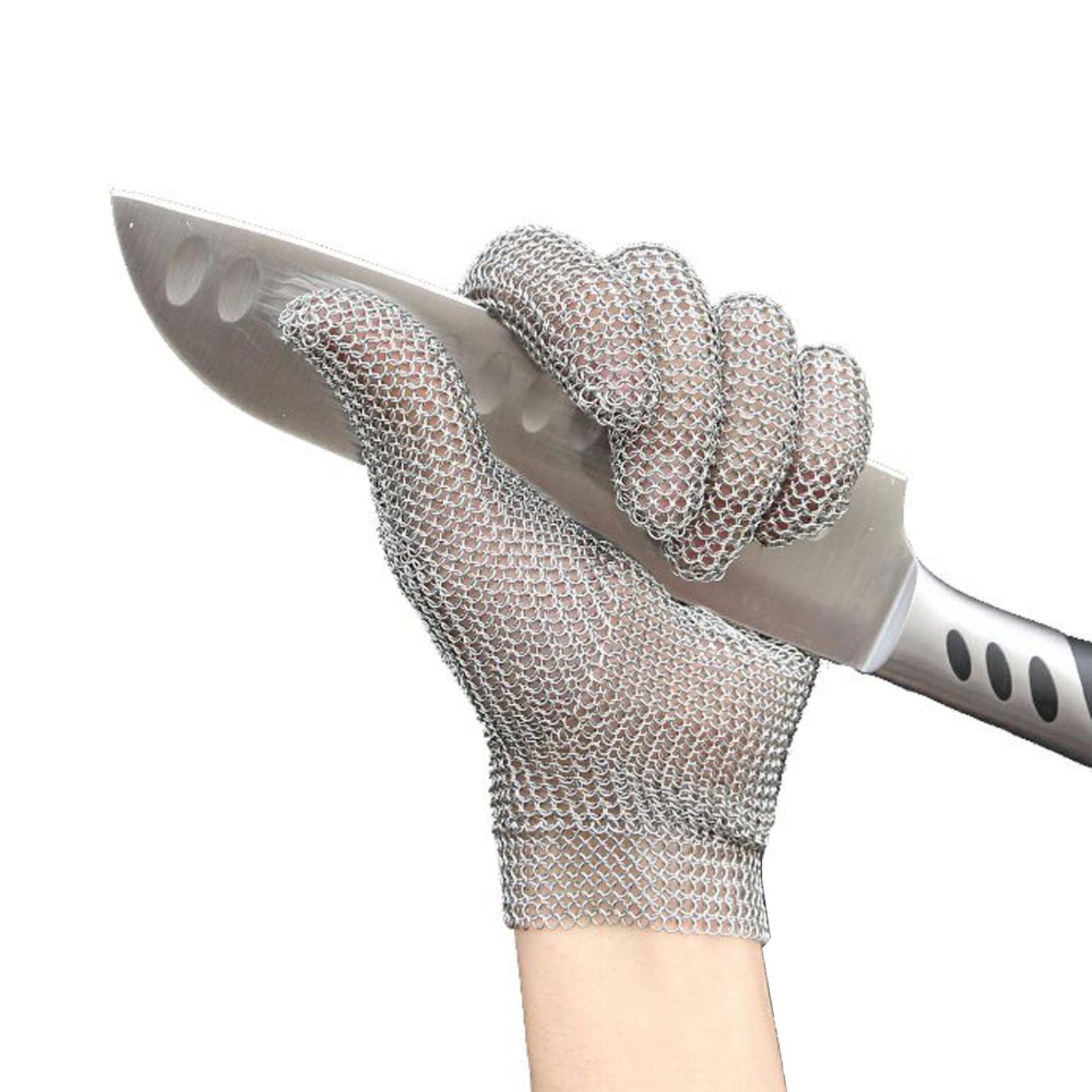 ZYONG Gant de Protection en Maille d'acier Inoxydable Couteau à refendre anito Gant de Protection en Cotte de Mailles Robuste pour Cuisine de Boucher