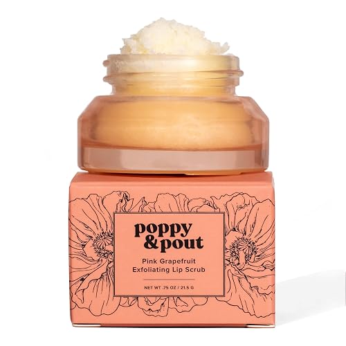 Poppy & Pout Natural Lip Scrub (Pink Grapefruit)