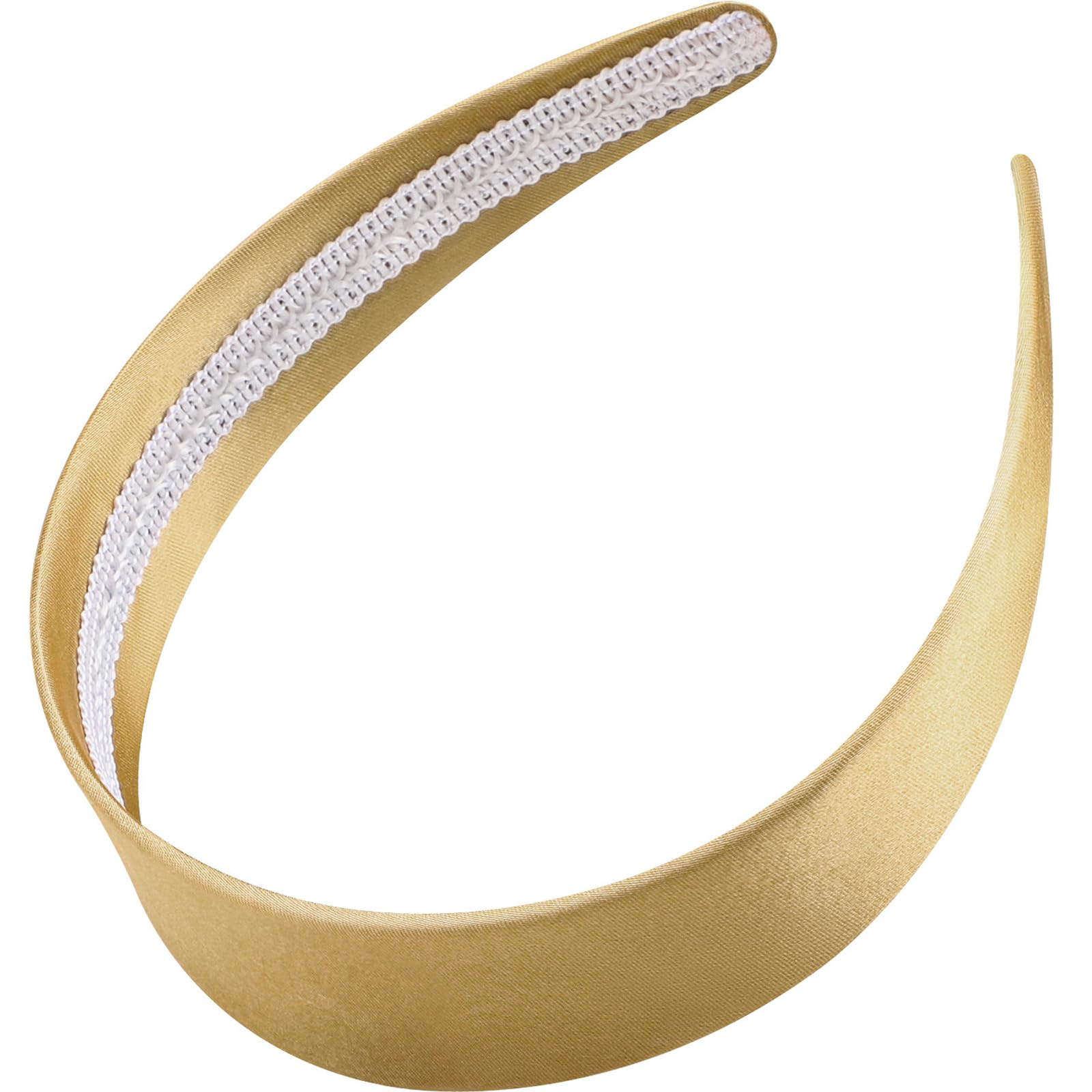 WantGor 1,6 Zoll breite Stirnbänder Seiden-Satin-Plain-Stirn