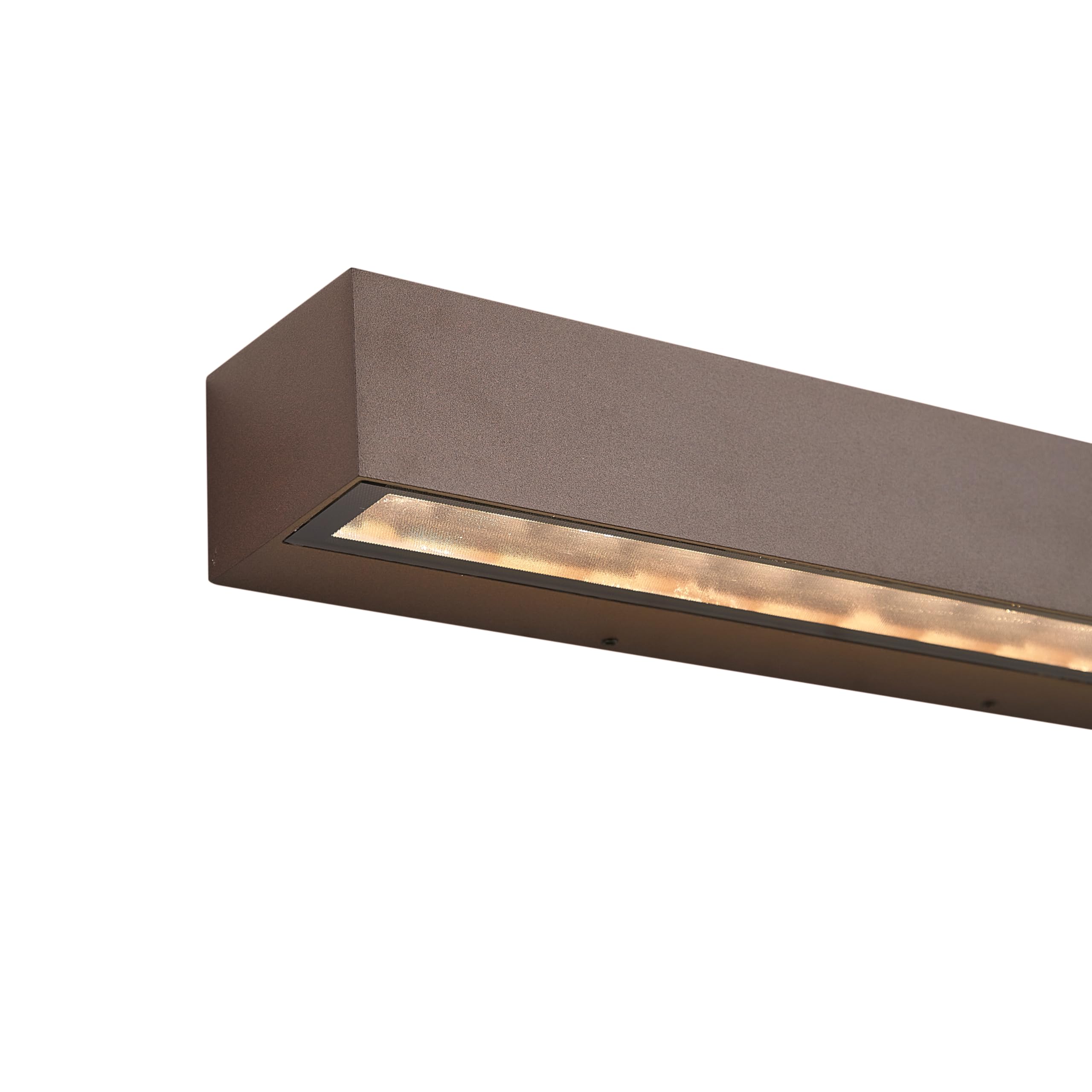 Qazqa LED industriel applique murale extérieure brun rouille 38cm Hannah