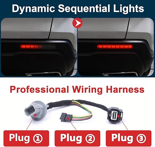 Miniatura 4 de TBHOO Luces reflectoras LED para Honda CRV 2023 2024 luces traseras con arnés de cable Plug N Play